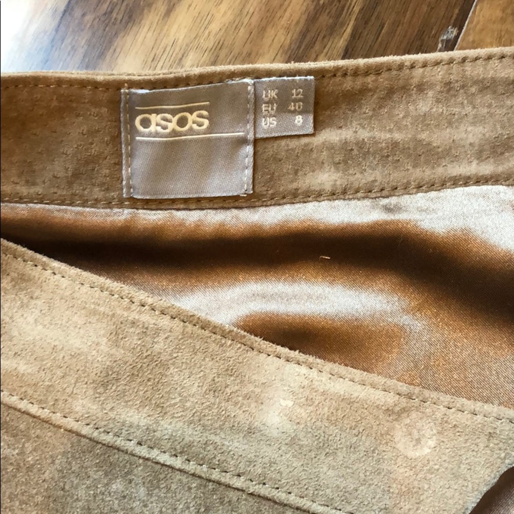 Suede wrap front skirt - Picture 3 of 6